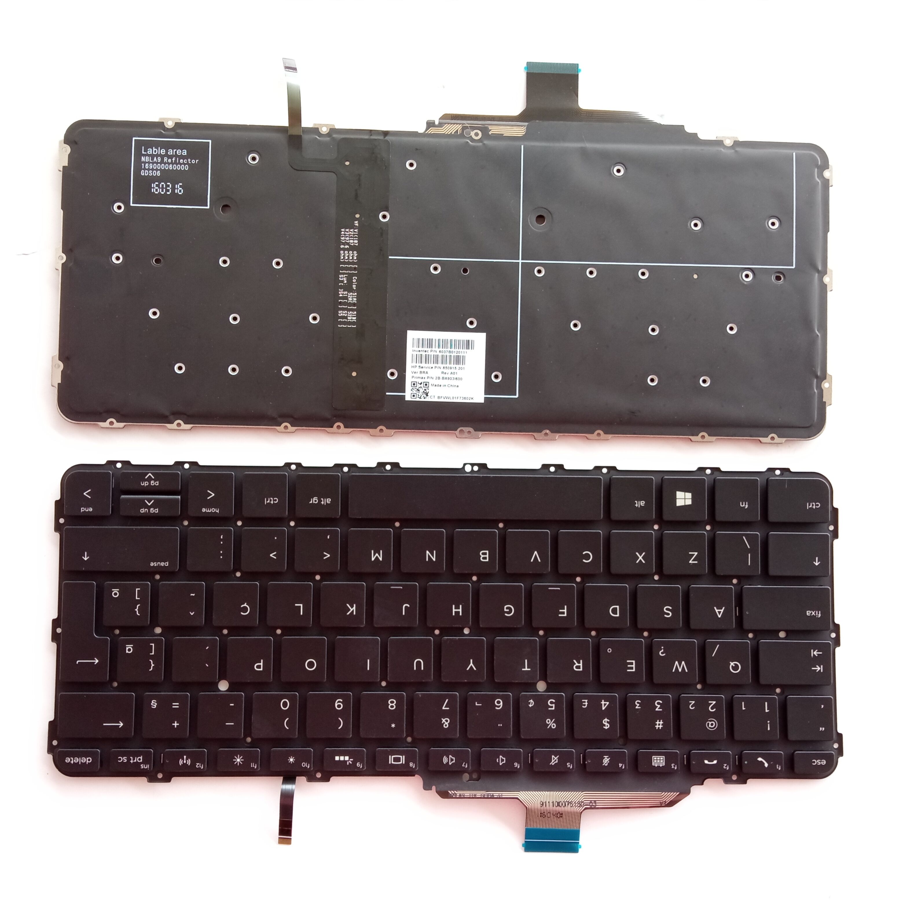 Picture of New Replacement Laptop Keyboard For HP FOLIO G1 BLACK Backlit BR Layout